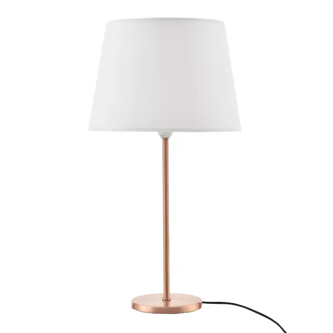 LUMINÁRIA MESA LUMI-ROUND C/CUP P - COBRE/BRANCO - Foto 1