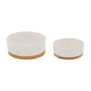 COMEDOURO PARA PET 14 CM TAPIOCA - BRANCO/BAMBU - Foto 3
