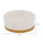 COMEDOURO PARA PET 14 CM TAPIOCA - BRANCO/BAMBU - Foto 4