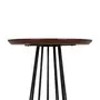 MESA LATERAL BAIXA REDONDA 50 CM JAYS - PRETO/NOZES - Foto 2