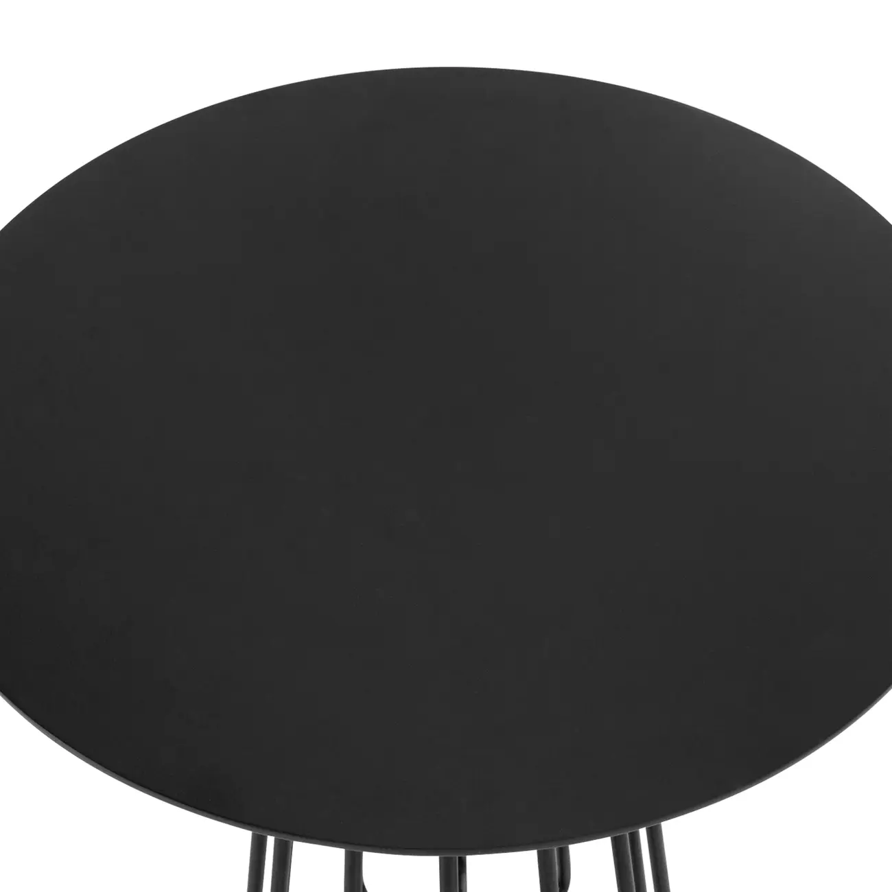 MESA LATERAL BAIXA REDONDA 50 CM JAYS - PRETO/PRETO - Foto 2