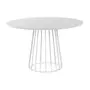 MESA DE JANTAR REDONDA 1,20 M JAYS - BRANCO/BRANCO - Foto 1