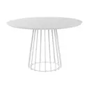 BRANCO/BRANCO - MESA DE JANTAR REDONDA 1,20 M JAYS
