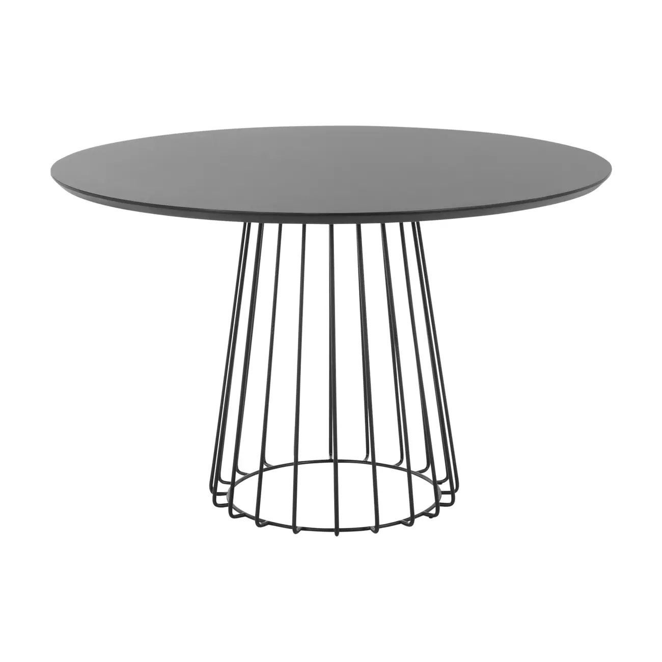 MESA DE JANTAR REDONDA 1,20 M JAYS - PRETO/PRETO - Foto 1