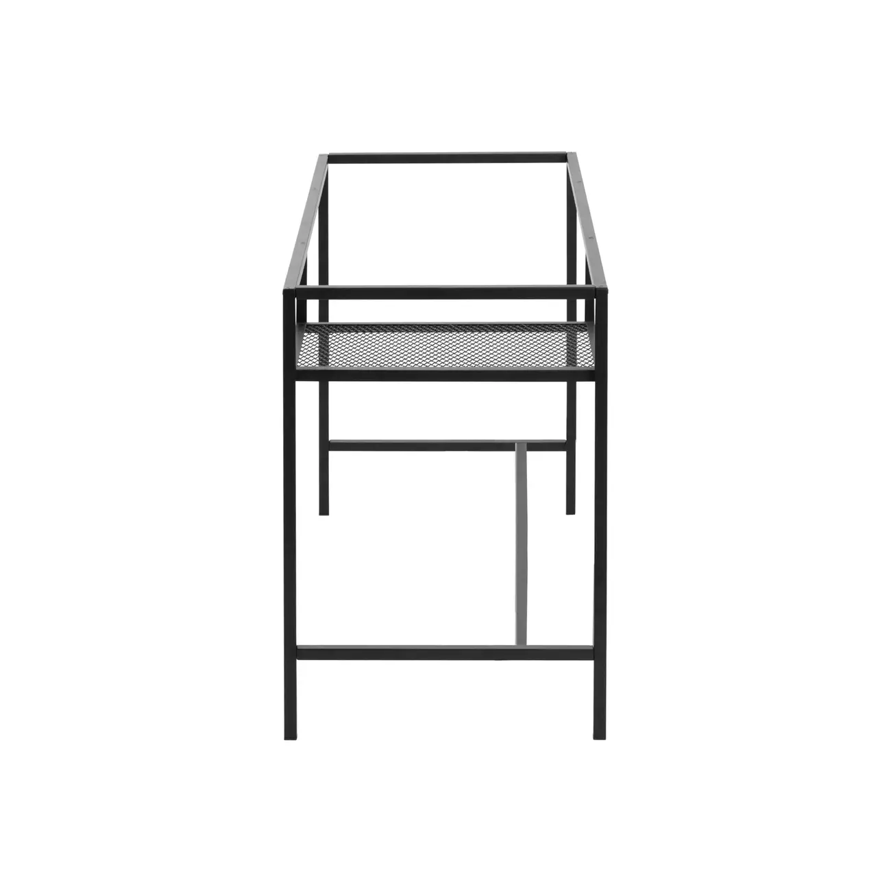 BASE DE MESA COM PRATELEIRA 1,20 M X 50 CM THE GRID - PRETO - Foto 3