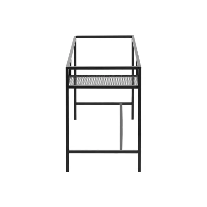 BASE DE MESA COM PRATELEIRA 1,20 M X 50 CM THE GRID - PRETO - Foto 3