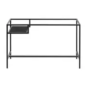 BASE DE MESA COM PRATELEIRA 1,20 M X 50 CM THE GRID - PRETO - Foto 4