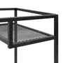 BASE DE MESA COM PRATELEIRA 1,20 M X 50 CM THE GRID - PRETO - Foto 5