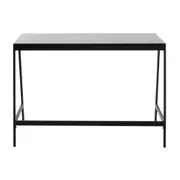 MESA 1,05 M X 55 CM WORKSPACE - PRETO/PRETO - Foto 4