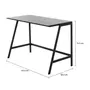 MESA 1,05 M X 55 CM WORKSPACE - PRETO/PRETO - Foto 7