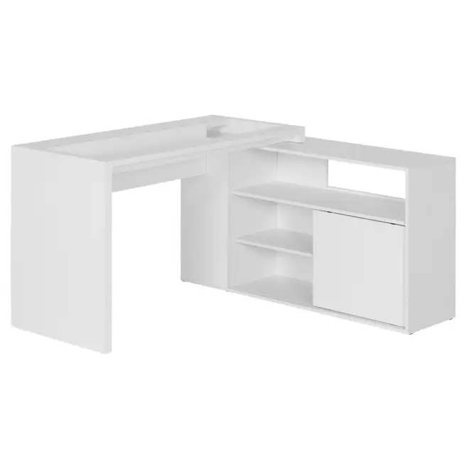 BASE DE MESA COM BALCÃO 1 PORTA 1,40 M X 1,30 M VETRO - BRANCO - Foto 1