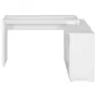 BASE DE MESA COM BALCÃO 1 PORTA 1,40 M X 1,30 M VETRO - BRANCO - Foto 2