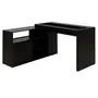 PRETO - BASE DE MESA COM BALCÃO 1 PORTA 1,40 M X 1,30 M VETRO