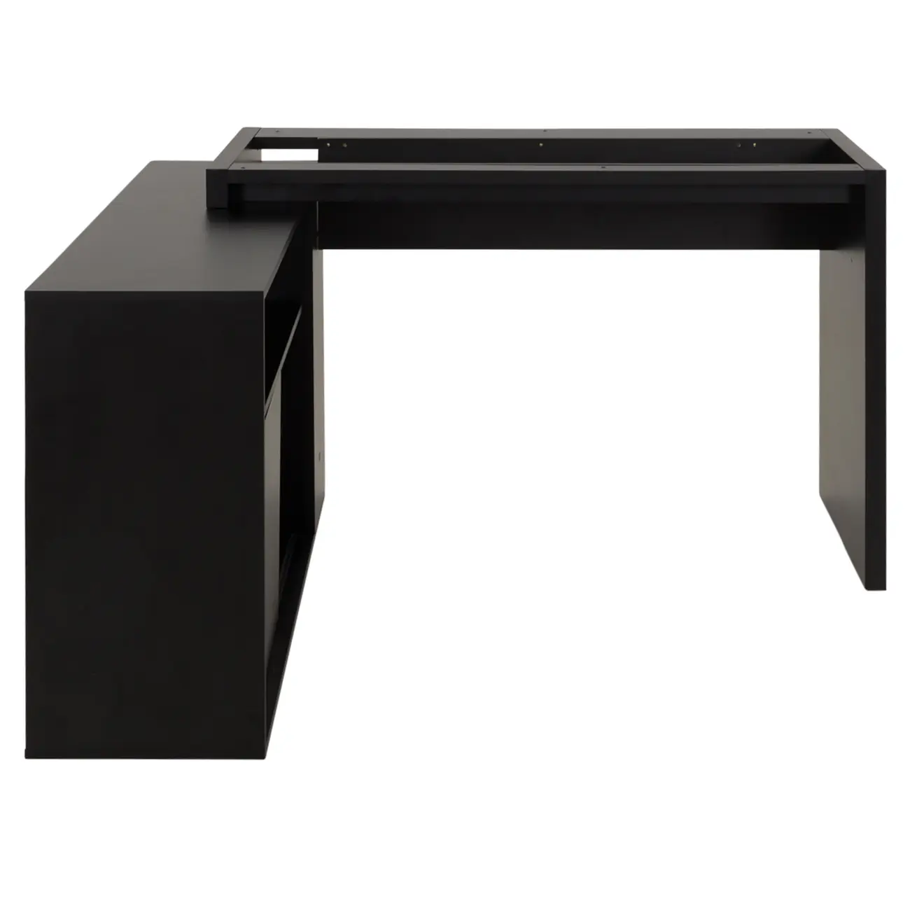 BASE DE MESA COM BALCÃO 1 PORTA 1,40 M X 1,30 M VETRO - PRETO - Foto 3