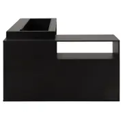 BASE DE MESA COM BALCÃO 1 PORTA 1,40 M X 1,30 M VETRO - PRETO - Foto 4