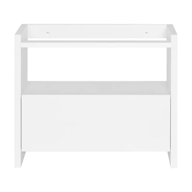 BASE DE ESTANTE 1 PORTA 97 CM X 84 CM VETRO - BRANCO - Foto 1
