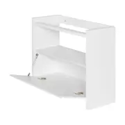 BASE DE ESTANTE 1 PORTA 97 CM X 84 CM VETRO - BRANCO - Foto 4