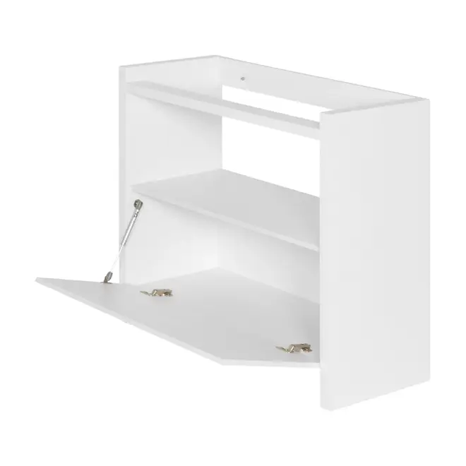 BASE DE ESTANTE 1 PORTA 97 CM X 84 CM VETRO - BRANCO - Foto 4