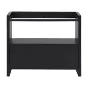 BASE DE ESTANTE 1 PORTA 97 CM X 84 CM VETRO - PRETO - Foto 1