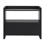 PRETO - BASE DE ESTANTE 1 PORTA 97 CM X 84 CM VETRO