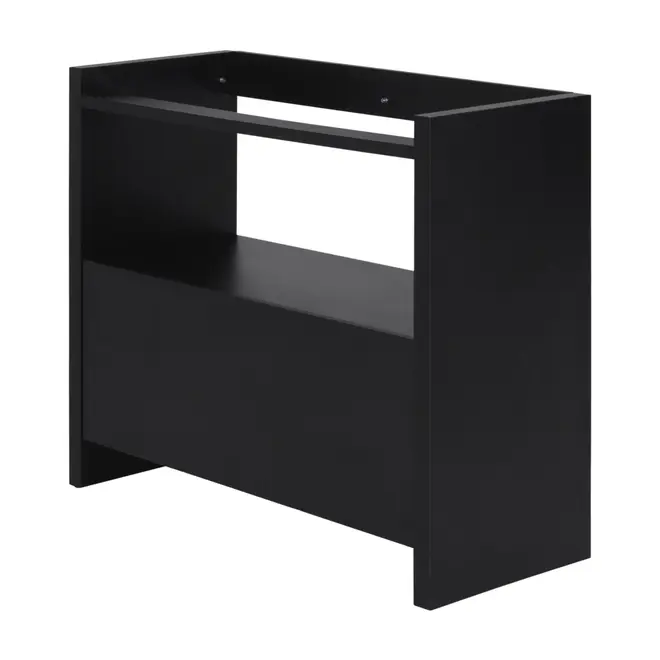 BASE DE ESTANTE 1 PORTA 97 CM X 84 CM VETRO - PRETO - Foto 2