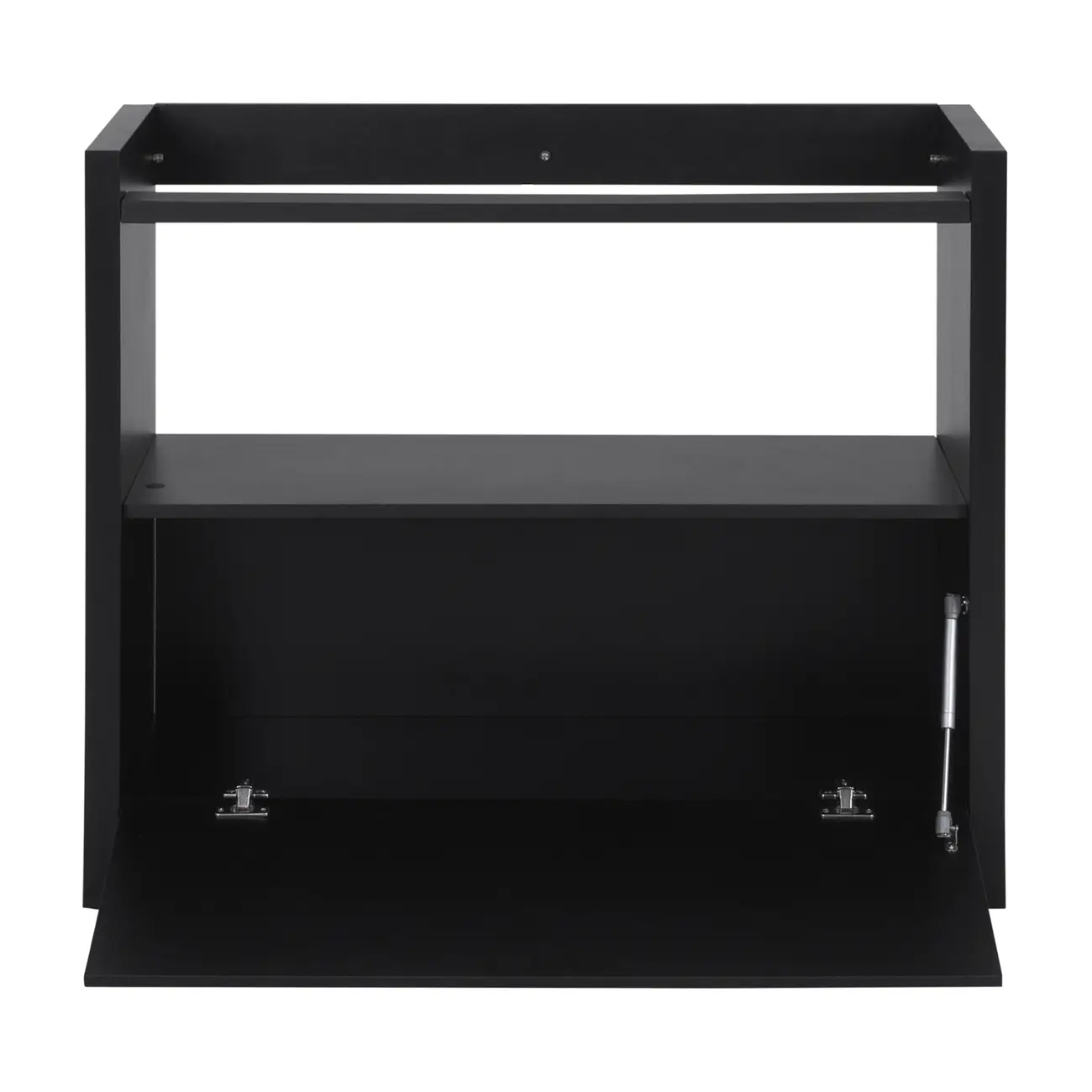 BASE DE ESTANTE 1 PORTA 97 CM X 84 CM VETRO - PRETO - Foto 4