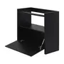 BASE DE ESTANTE 1 PORTA 97 CM X 84 CM VETRO - PRETO - Foto 3
