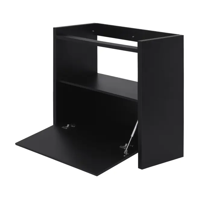 BASE DE ESTANTE 1 PORTA 97 CM X 84 CM VETRO - PRETO - Foto 3