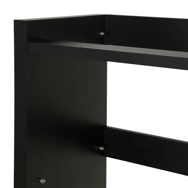 BASE DE ESTANTE 1 PORTA 97 CM X 1,55 M VETRO - PRETO - Foto 6