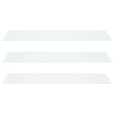 KIT COM 3 PRATELEIRAS PARA ESTANTE VIDRO 6 MM X 90 CM X 37 CM VETRO