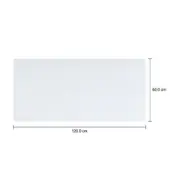 TAMPO DE MESA COM BALCÃO VIDRO 6 MM X 1,20 M X 58 CM VETRO - BRANCO - Foto 3