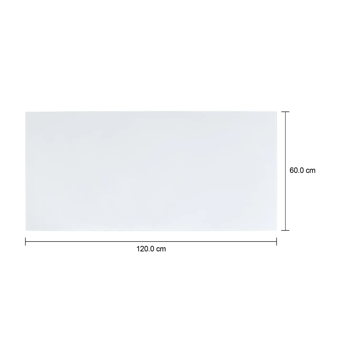 TAMPO DE MESA COM BALCÃO VIDRO 6 MM X 1,20 M X 58 CM VETRO - BRANCO - Foto 3