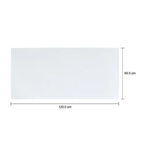 Imagem com medidas do produto TAMPO DE MESA COM BALCÃO VIDRO 6 MM X 1,20 M X 58 CM VETRO