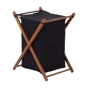 CESTO PARA ROUPA XIS - NOZES/PRETO - Foto 2