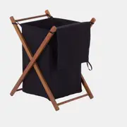 CESTO PARA ROUPA XIS - NOZES/PRETO - Foto 4