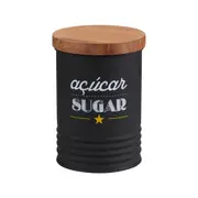 POTE 950 ML TINES SUGAR - PRETO/MANGO - Foto 1