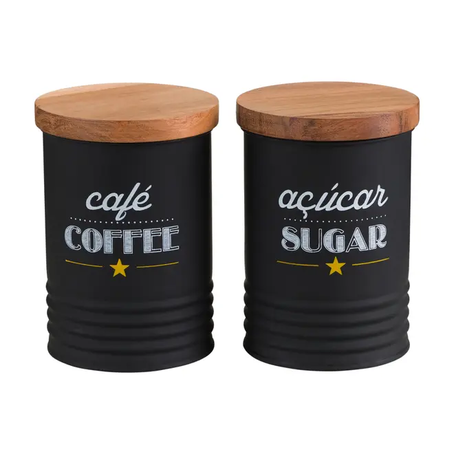 POTE 950 ML TINES SUGAR - PRETO/MANGO - Foto 5