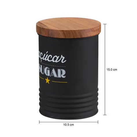 Imagem com medidas do produto POTE 950 ML TINES SUGAR