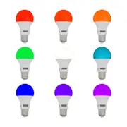 LÂMPADA LED SMART COLORS A60 RGB 9W E27 127 220V TASCHIBRA - BRANCO/MULTICOR - Foto 3