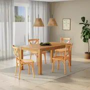 MESA DE JANTAR 1,60 M X 90 CM MASSY - AMÊNDOA - Foto 9