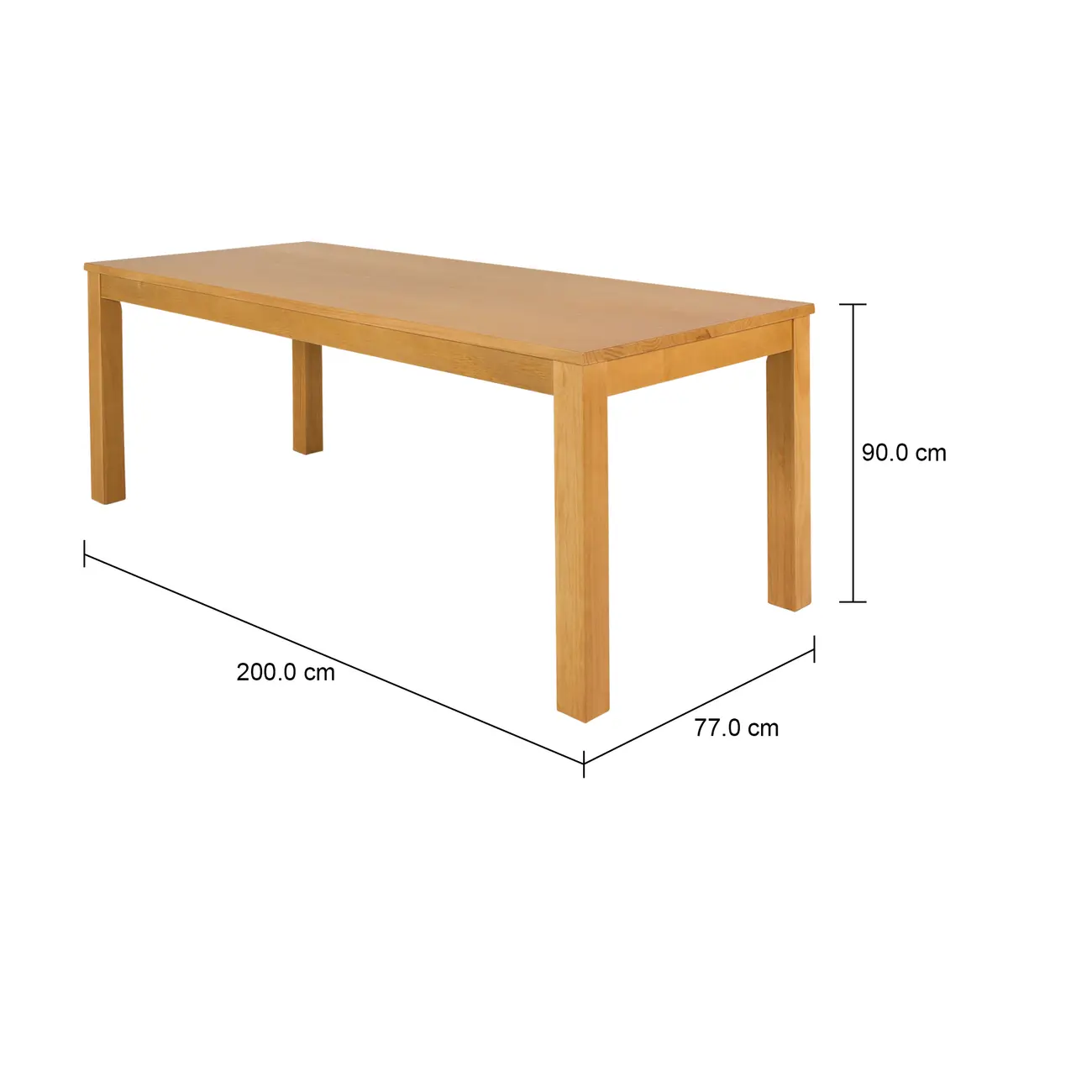MESA DE JANTAR 2 M X 90 CM MASSY - AMÊNDOA - Foto 7