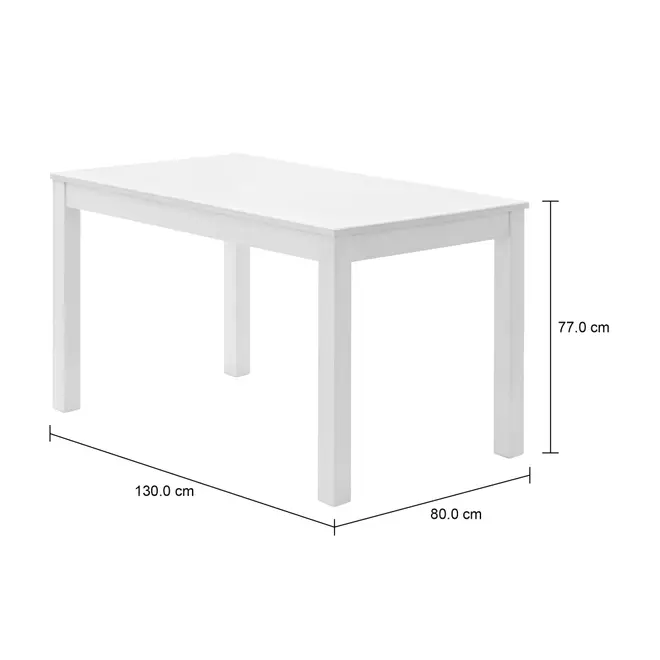 MESA DE JANTAR 1,30 M X 80 CM ALENTEJO - BRANCO LAVADO - Foto 4