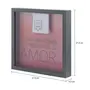 QUADRO REGISTROS DE AMOR 27 CM X 27 CM - KONKRET/RODONITA - Foto 9