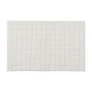TAPETE 50 CM X 80 CM TAULETES - BRANCO - Foto 1