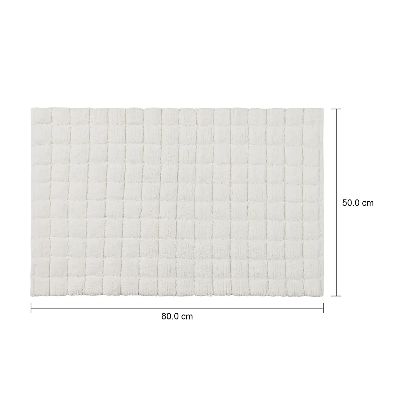 TAPETE 50 CM X 80 CM TAULETES - BRANCO - Foto 6