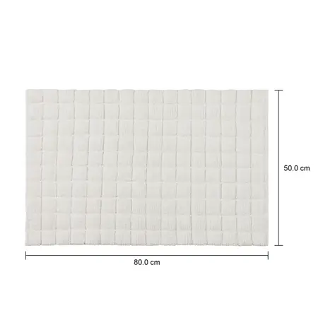 Imagem com medidas do produto TAPETE 50 CM X 80 CM TAULETES
