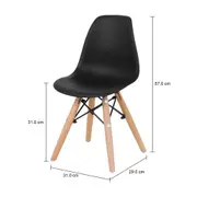 CADEIRA INFANTIL EASY WOOD - FAIA/PRETO - Foto 5