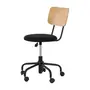 PRETO/FREIJÓ - CADEIRA HOME OFFICE CARTE