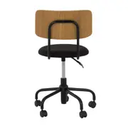 CADEIRA HOME OFFICE CARTE - PRETO/FREIJÓ - Foto 4