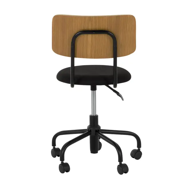 CADEIRA HOME OFFICE CARTE - PRETO/FREIJÓ - Foto 4